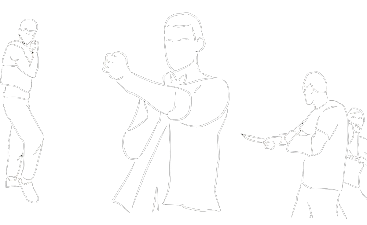 Drei Kämpfer – Kung Fu Schmiede Soest