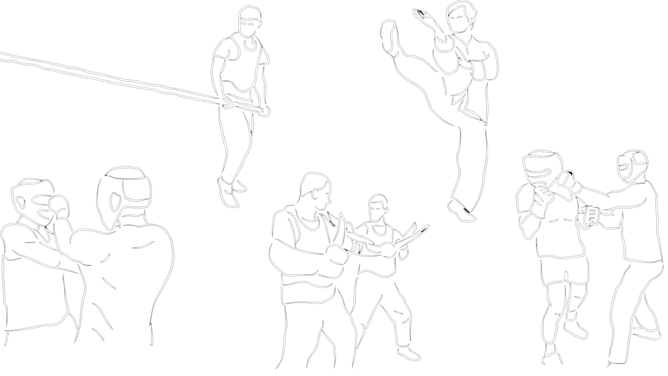 5er Gruppe mit Waffen – Kung Fu Schmiede Soest